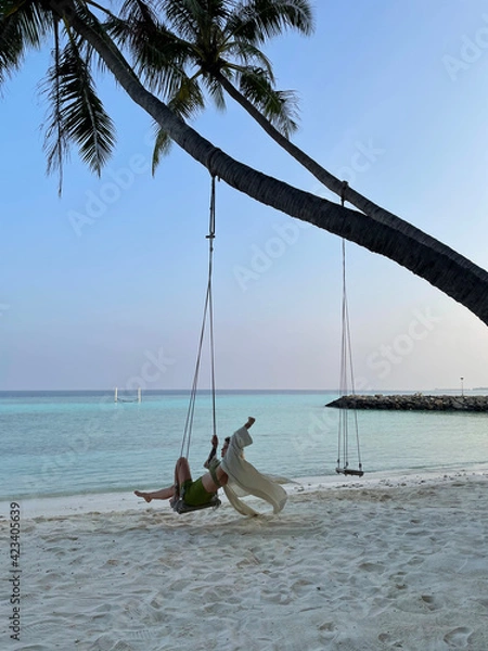 Fototapeta person on the beach