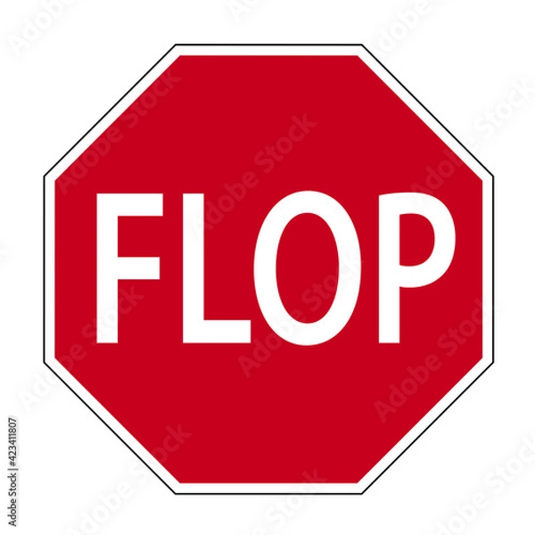 Obraz Flop-Traffic sign