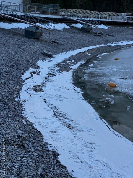 Obraz ice on the river
