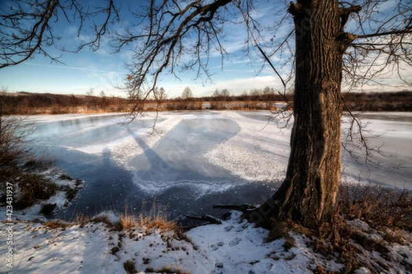 Obraz landscape with river