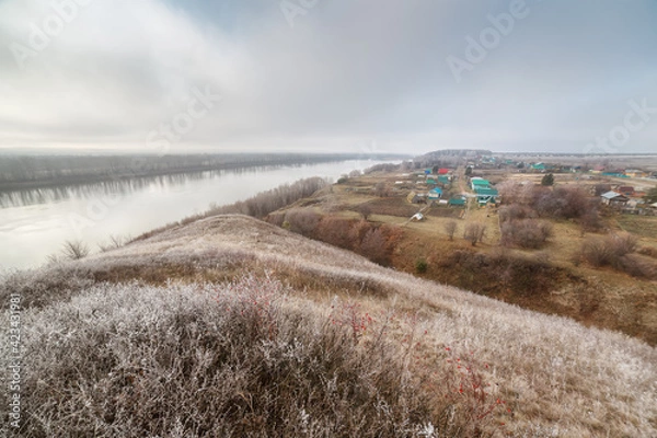 Obraz landscape in the fog