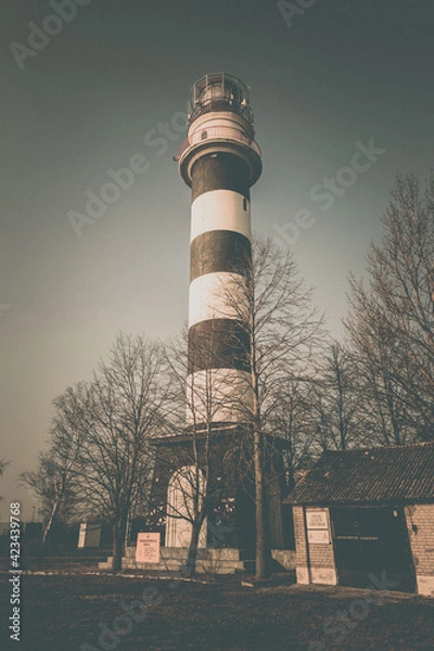 Obraz power station in the winter 