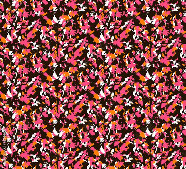 Fototapeta Seamless camouflage pattern, modern tissue print.