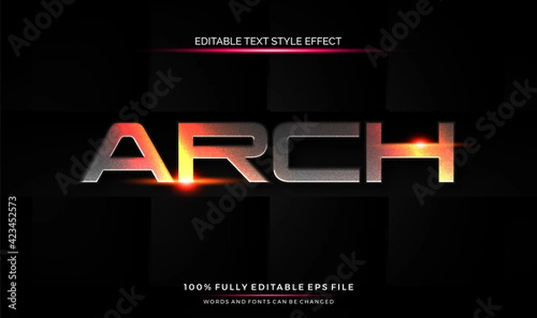Obraz editable text style effect futuristic theme bright color.
vector illustration template