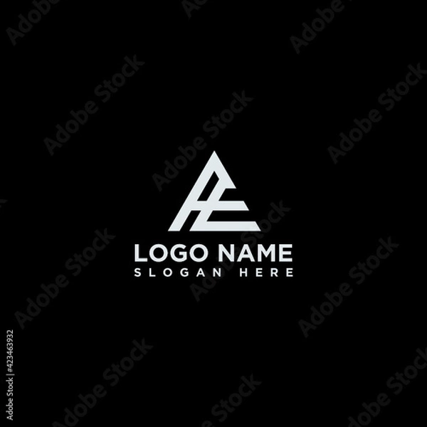 Fototapeta LETTER A E LOGO.TRIANGLE LOGO