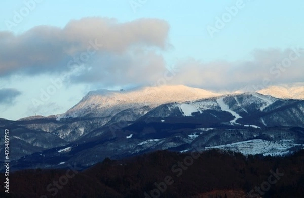 Obraz 夕暮れの蔵王連峰