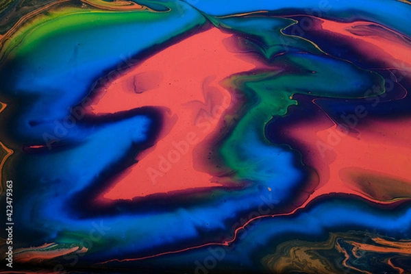 Fototapeta Abstract  ink painting background, Mixture of acrylic paints,   Inkscapes concept, colors