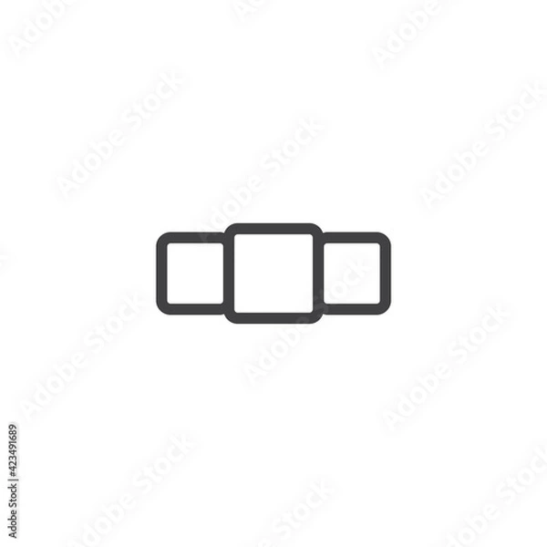 Obraz Post slider icon illustration vector design for website