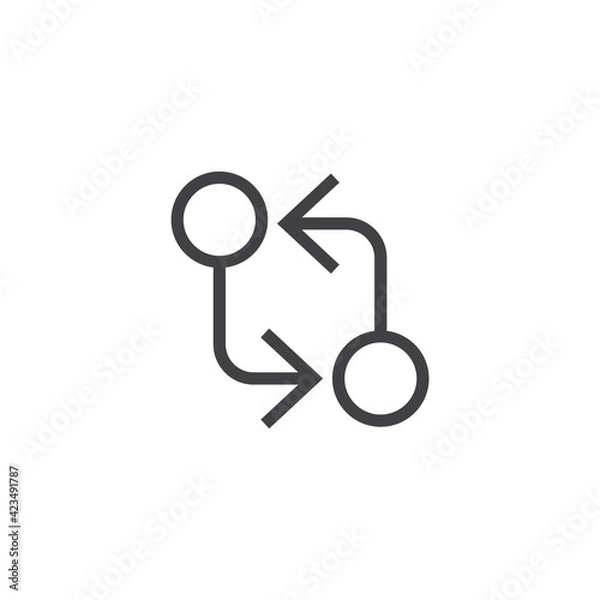 Obraz Switcher illustration line vector icon