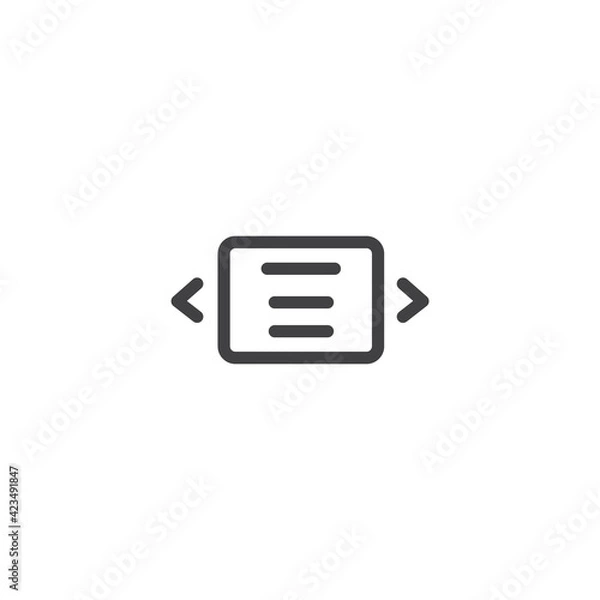 Obraz Carousel review icon vector illustration 