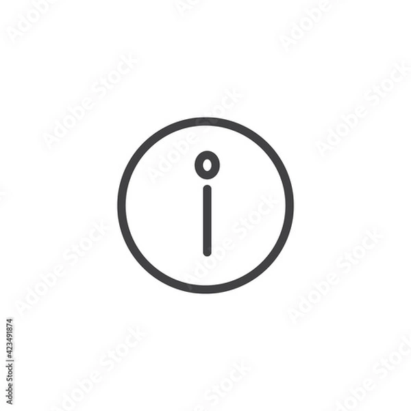 Obraz Popover icon illustration vector design line art