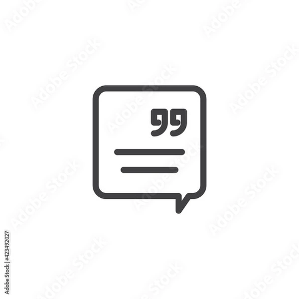 Obraz Testimonial flat icon design vector for webdesign 
