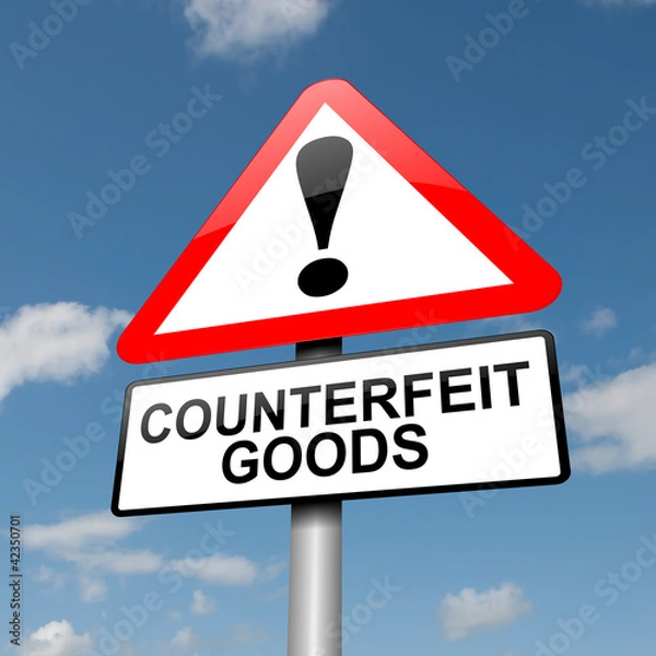 Obraz Counterfeit goods concept.