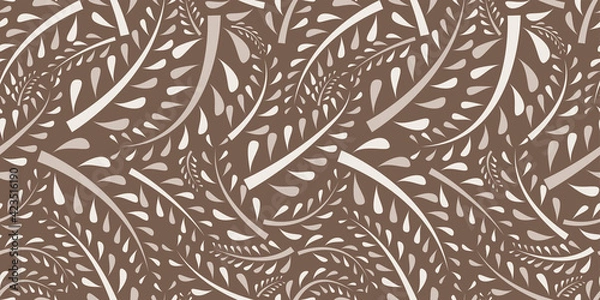 Obraz Stylish organic background. Seamless pattern.Vector. スタイリッシュ有機的パターン