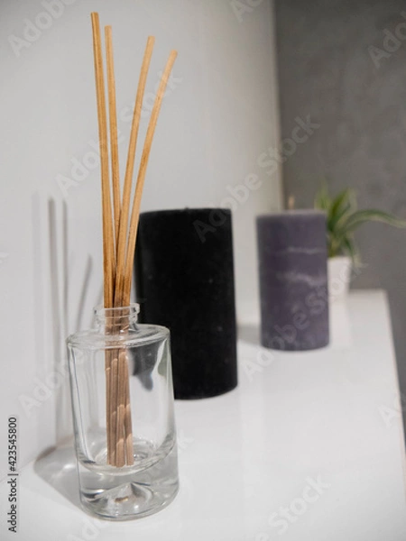 Obraz Black and Gray Scented Candles