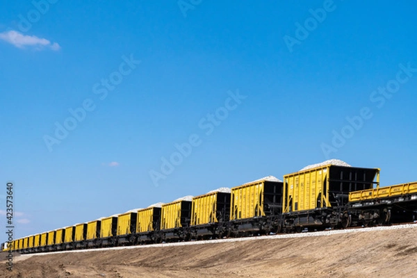 Obraz freight railway containers