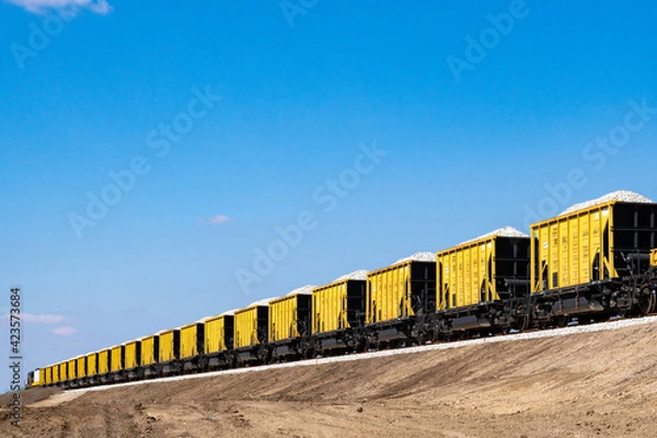 Obraz freight railway containers
