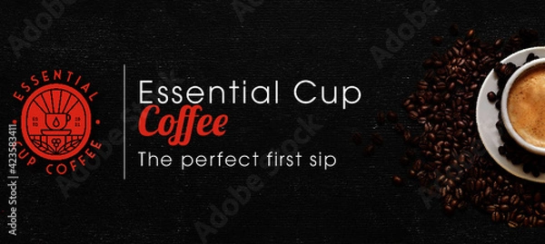 Obraz Coffee bean Facebook cover