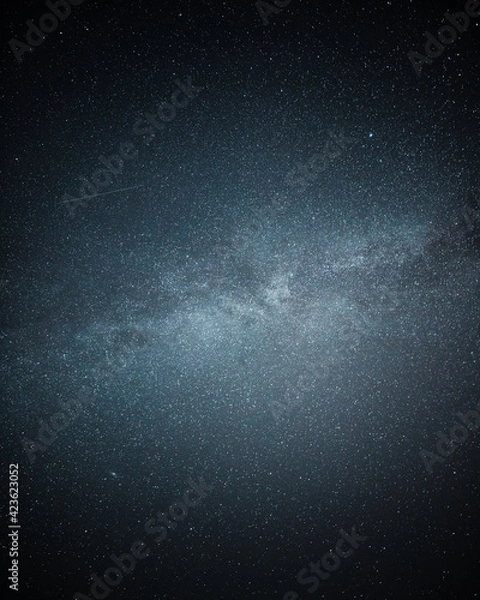 Obraz Blue starry milky way astro background