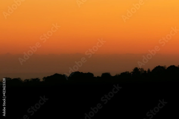 Obraz sunset over the mountains