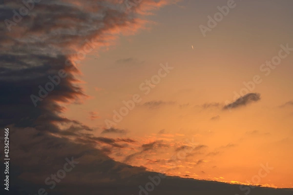 Obraz sunset in the clouds