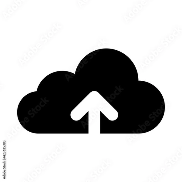 Fototapeta arrow upload file icon vector