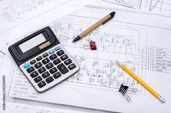 Obraz Electrical drawings