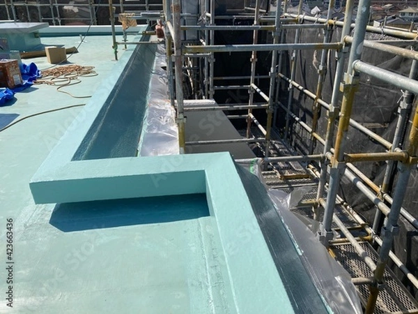 Fototapeta マンションのルーフバルコニー