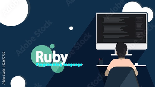 Fototapeta Ruby, the Programming Language