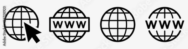 Fototapeta Website icon set. Web icons vector