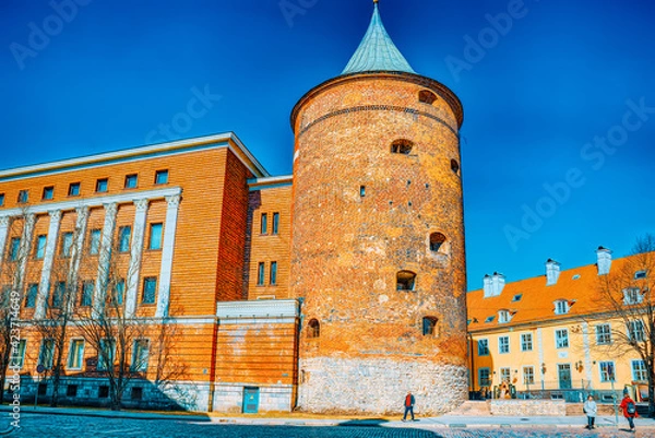 Fototapeta Powder Tower (Latvian Pulvertornis) is the only tower that has survived to this day, an element of the city's fortification system in Riga.