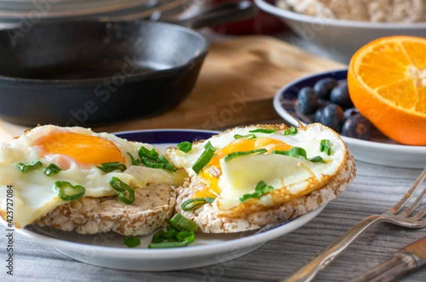 Obraz Breakfast Sandwich with egg