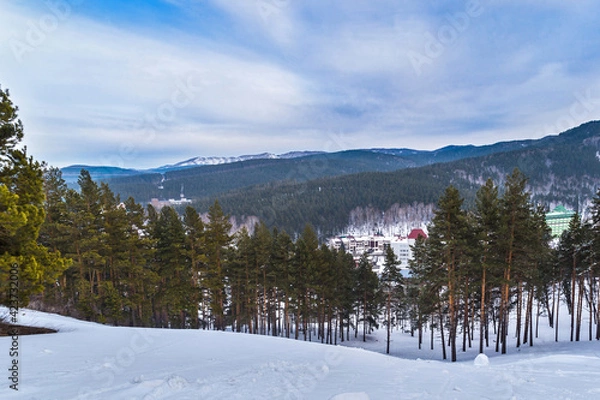 Obraz snow covered mountains
