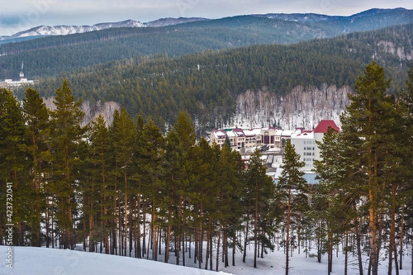 Obraz snow covered mountains