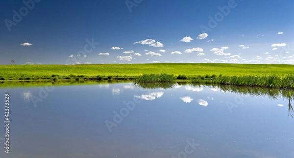Obraz Blue sky and water