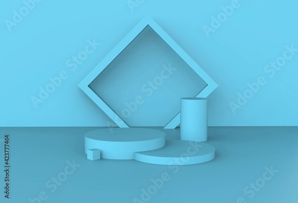 Fototapeta product showcase abstract blue background