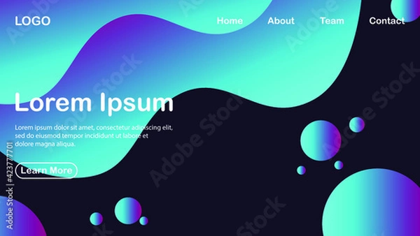 Obraz new background with gradient colored fluid concept premium vektor 