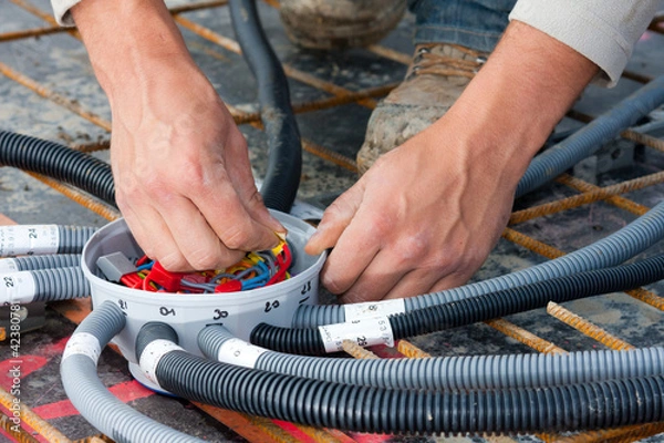 Obraz Budowanie elektryka