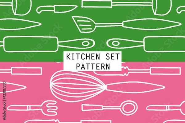 Obraz Pattern of Kitchen Illustration