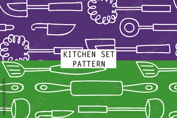 Obraz Pattern of Kitchen Illustration