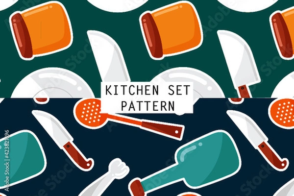Obraz Pattern of Kitchen Utilities