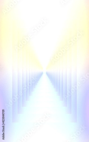 Obraz staircase light, gradient portal glowing lines