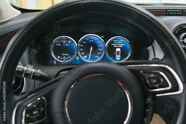 Fototapeta dashboard speedometer car