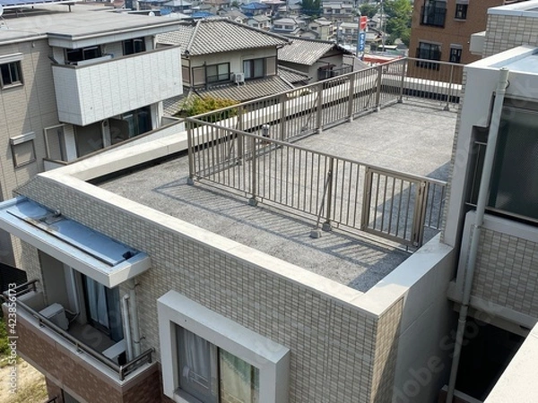 Fototapeta マンションのルーフバルコニー
