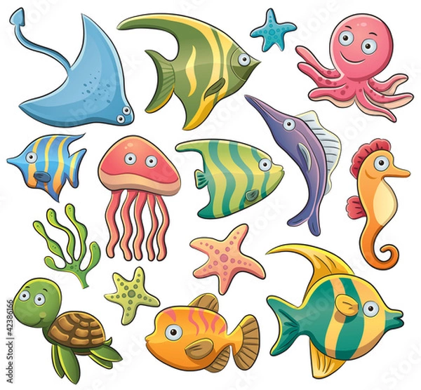 Obraz Sea Animals Collection