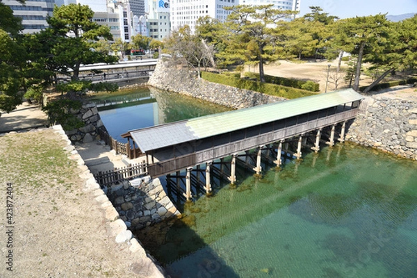 Fototapeta 高松城　香川県
