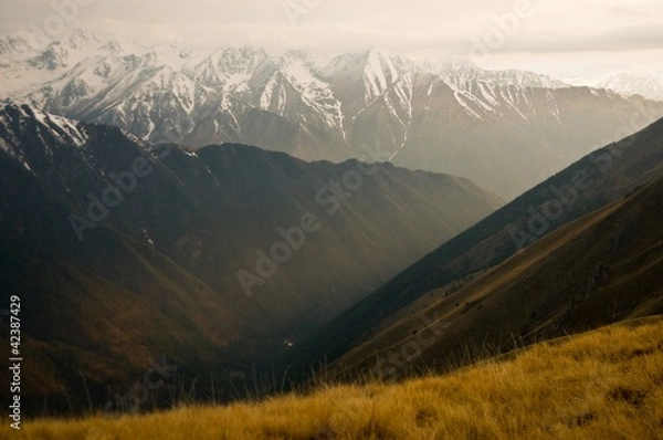 Fototapeta закат в горах