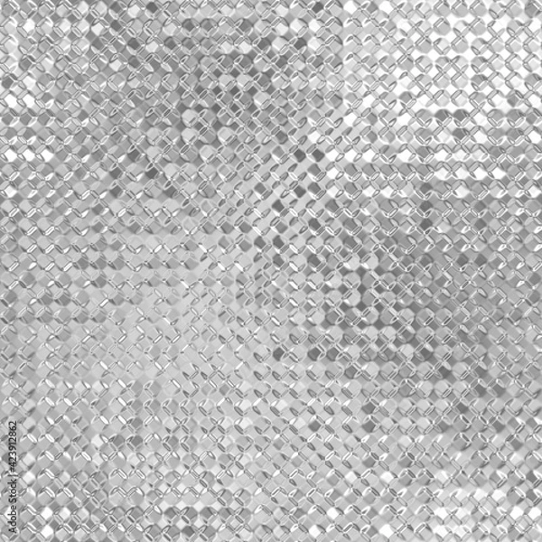Obraz Silver foil seamless pattern, silvery glitter texture