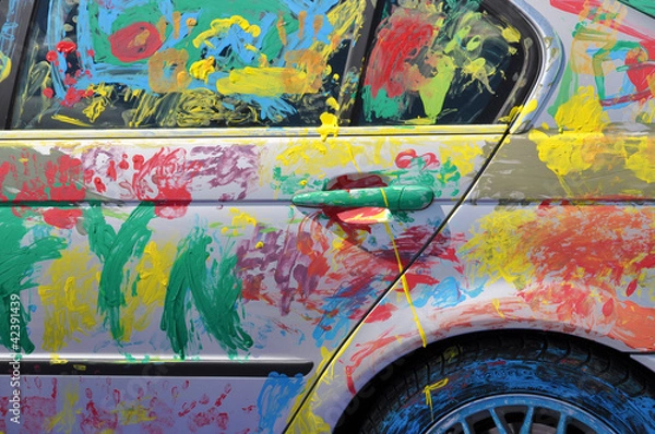 Obraz Hand painted car