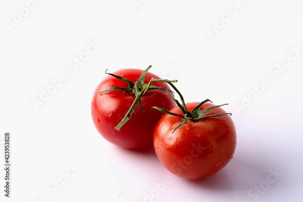 Fototapeta tomato on a white background